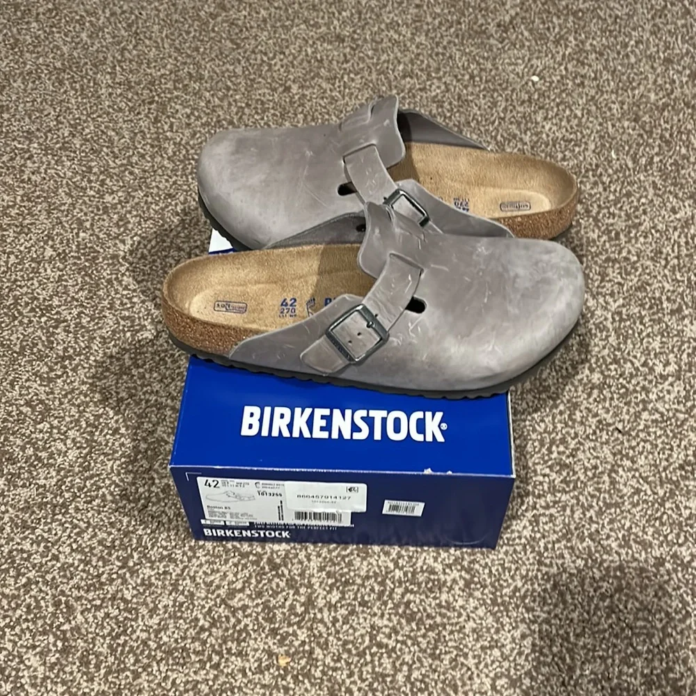 brikenstok (boston) grey leather - Picture 3 of 3